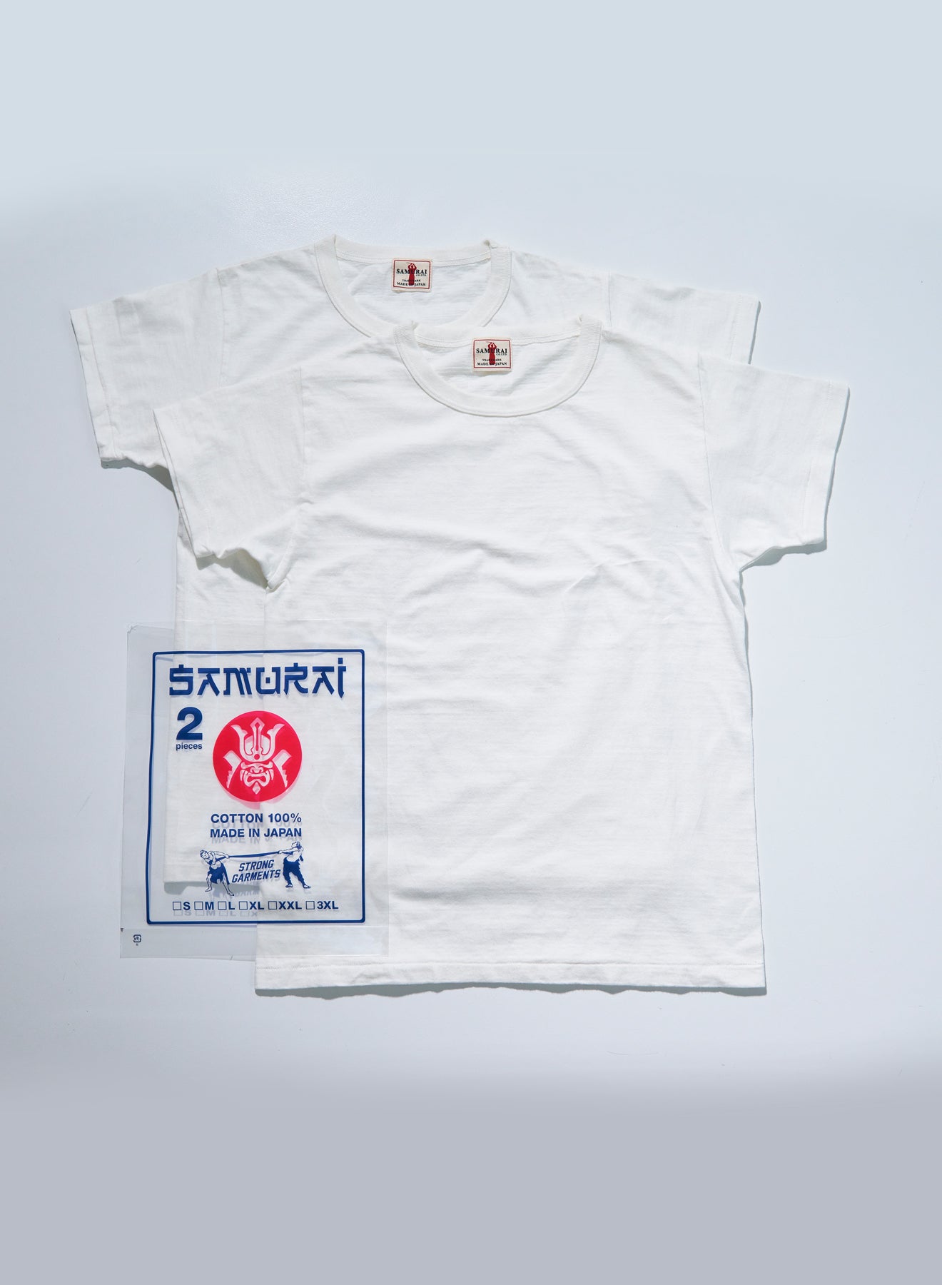 SJ2PST-CREW 無地クルーネック2パックTシャツ
