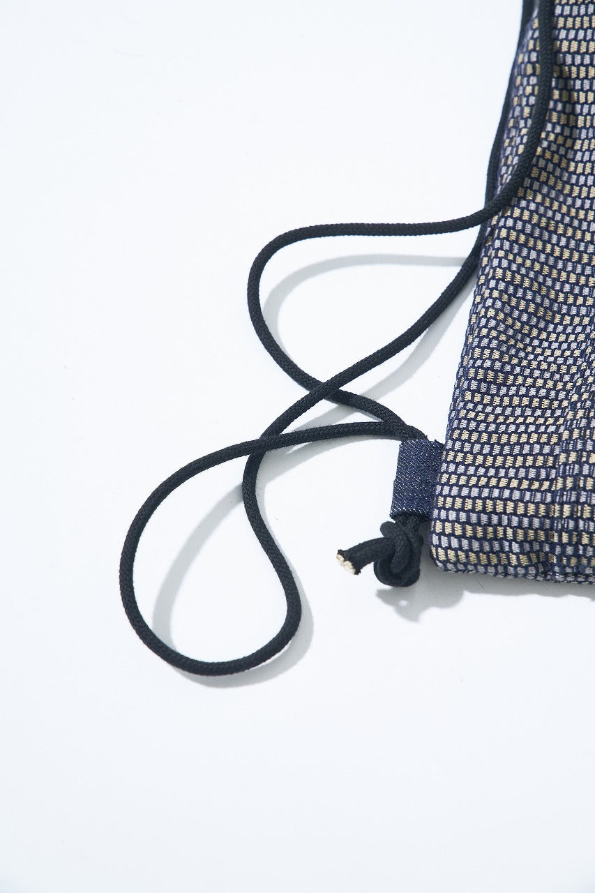 SJBP26-NRS (Noragi Sashiko Drawstring Bag)