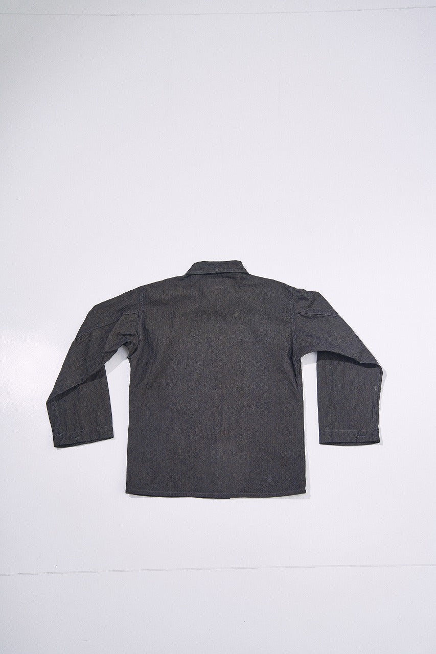 SJFJK26-BOB (Black on Blue Herringbone Field Jacket)