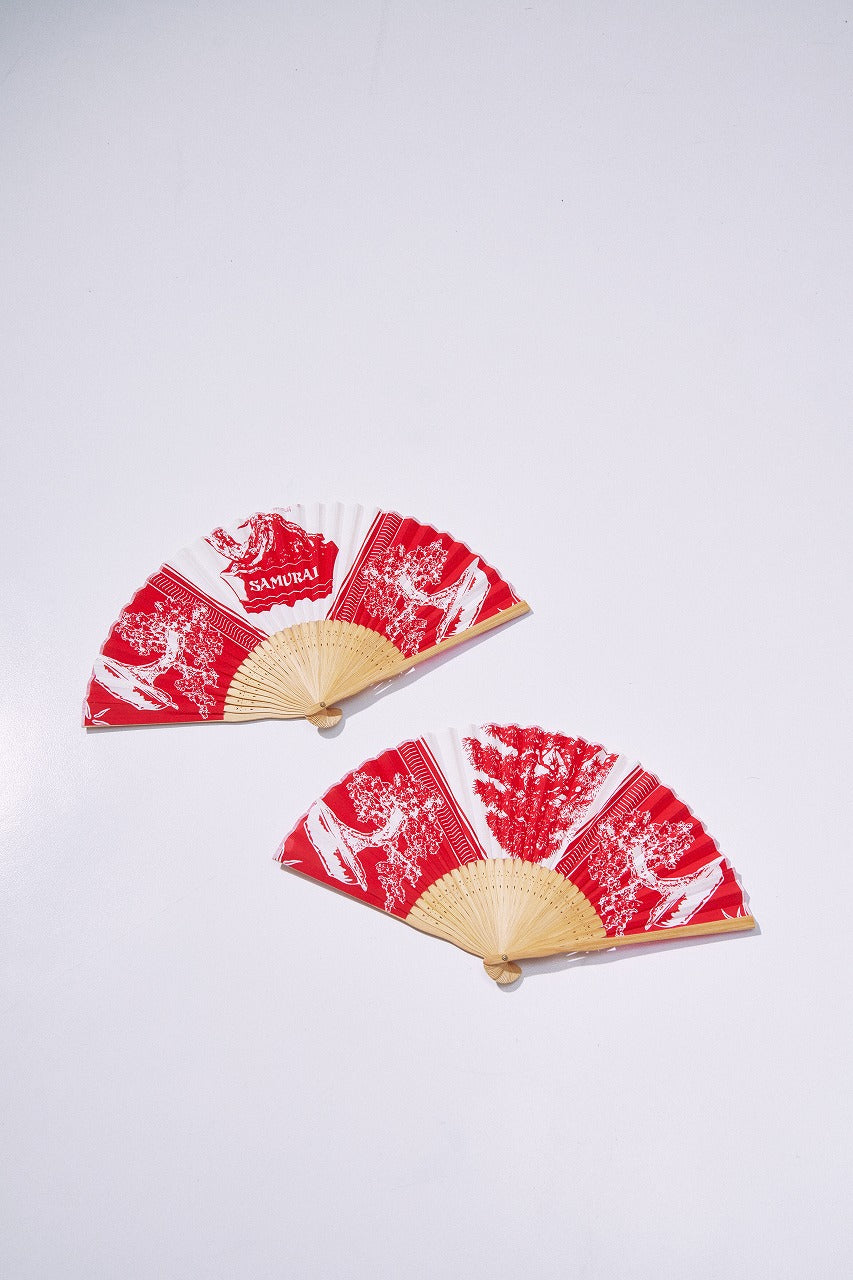 SJHF26 (Bonsai Pattern Bandana Fan)