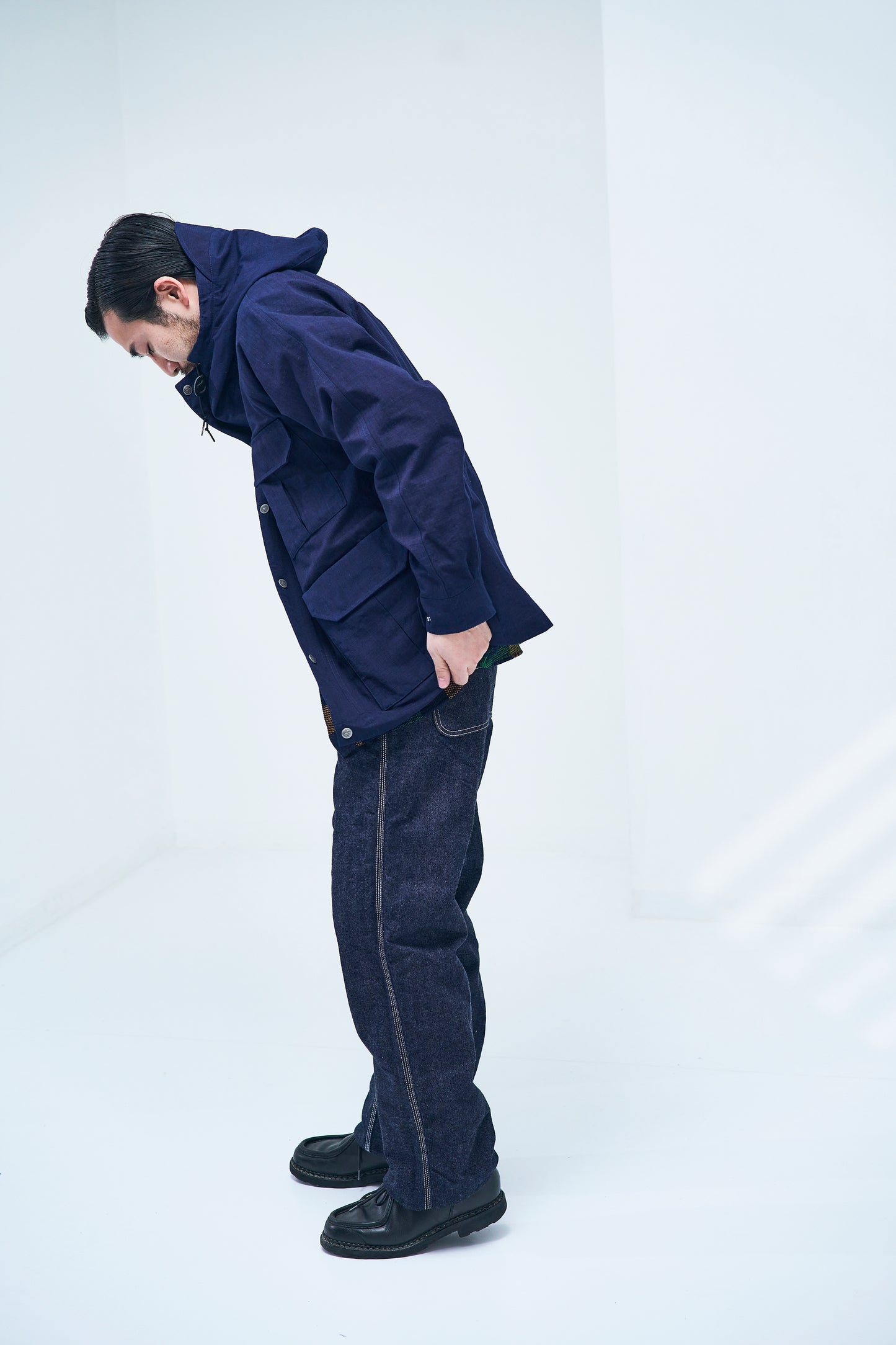 SJMPK24-AI Indigo Ripstop Mountain Parka