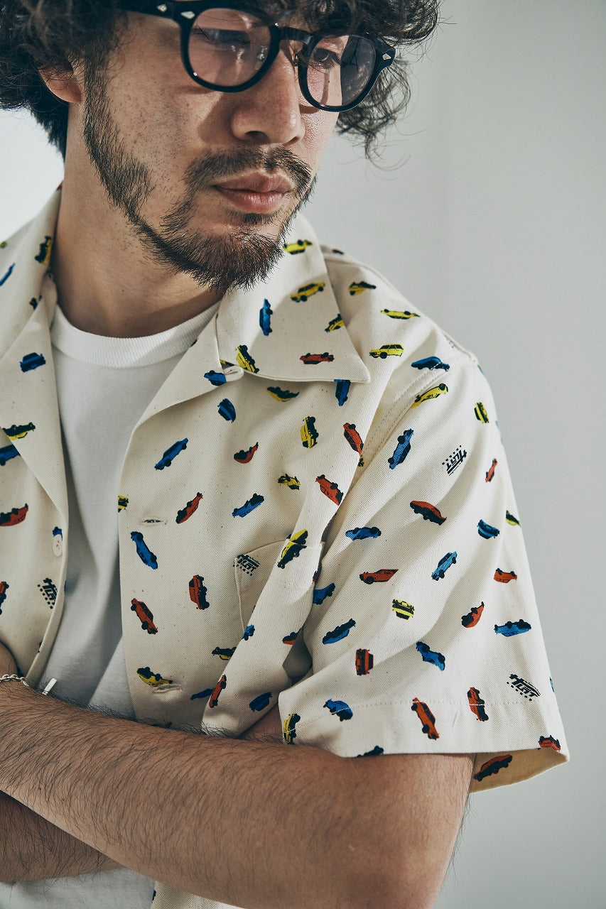 SMOS25 DOMESTIC CAR OPEN COLLAR SHIRT – SAMURAI JEANS ONLINE STORE