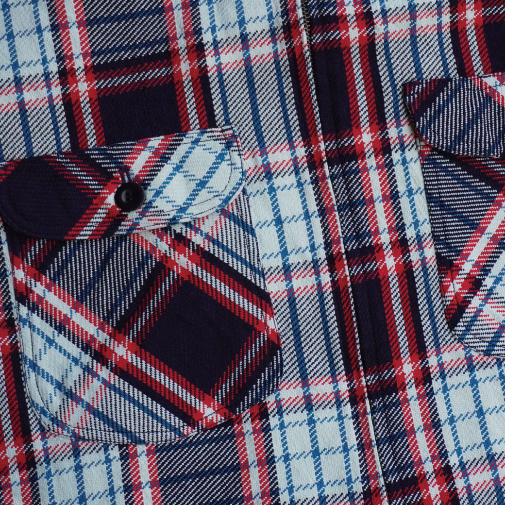 HJCJK23 INDIGO FLANNEL JACKET