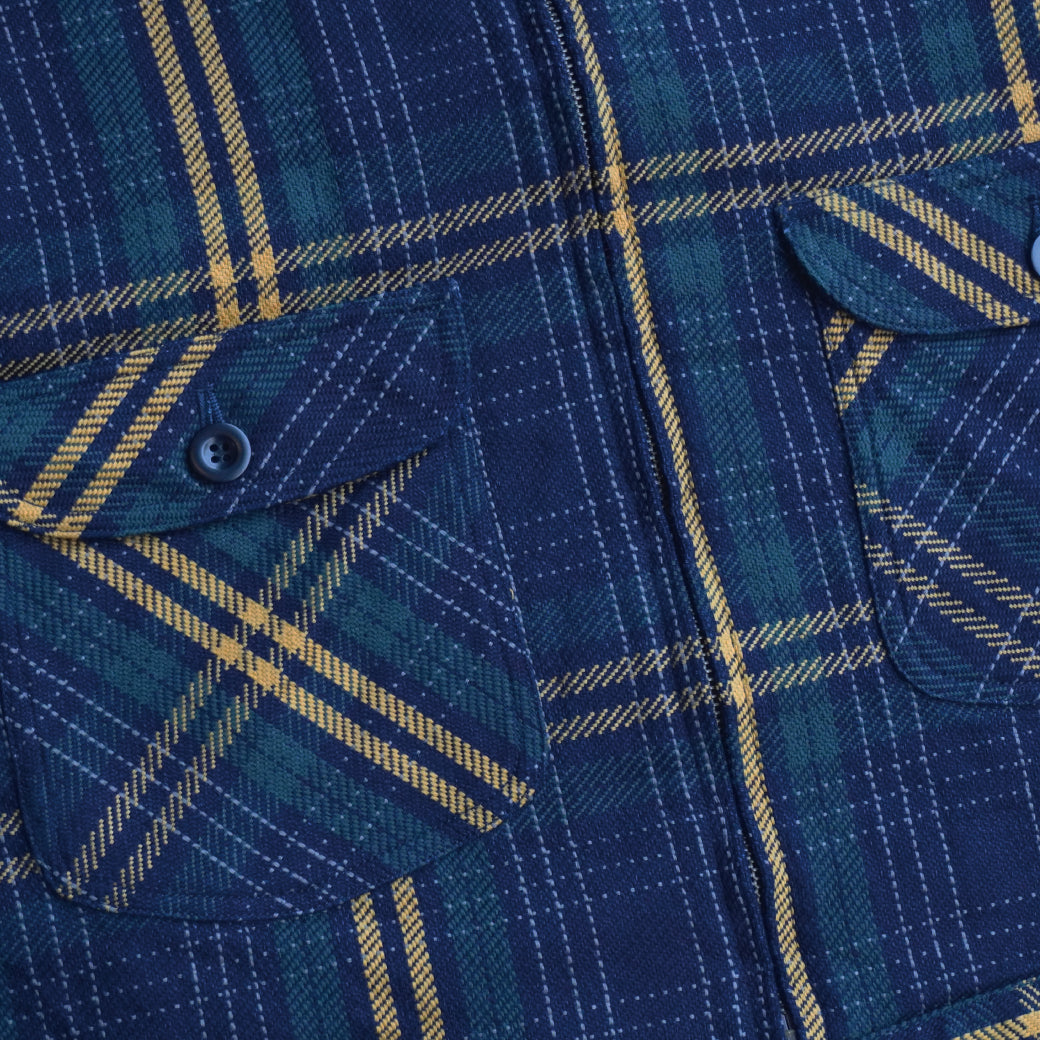 HJCJK23 INDIGO FLANNEL JACKET