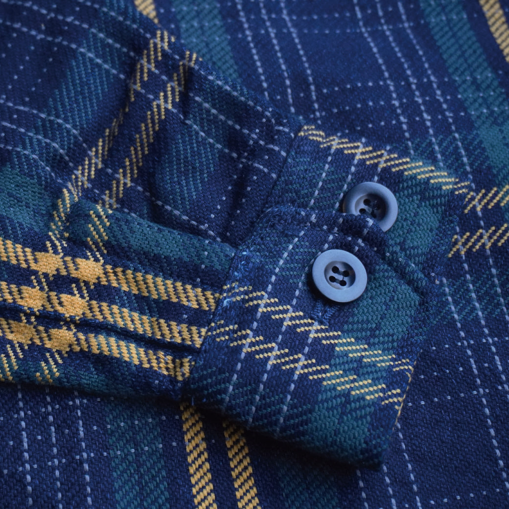 HJCJK23 INDIGO FLANNEL JACKET