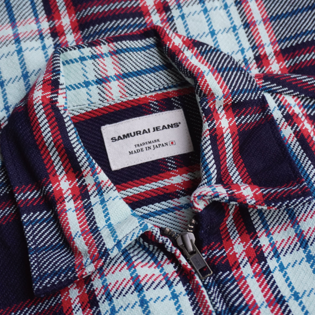 HJCJK23 INDIGO FLANNEL JACKET