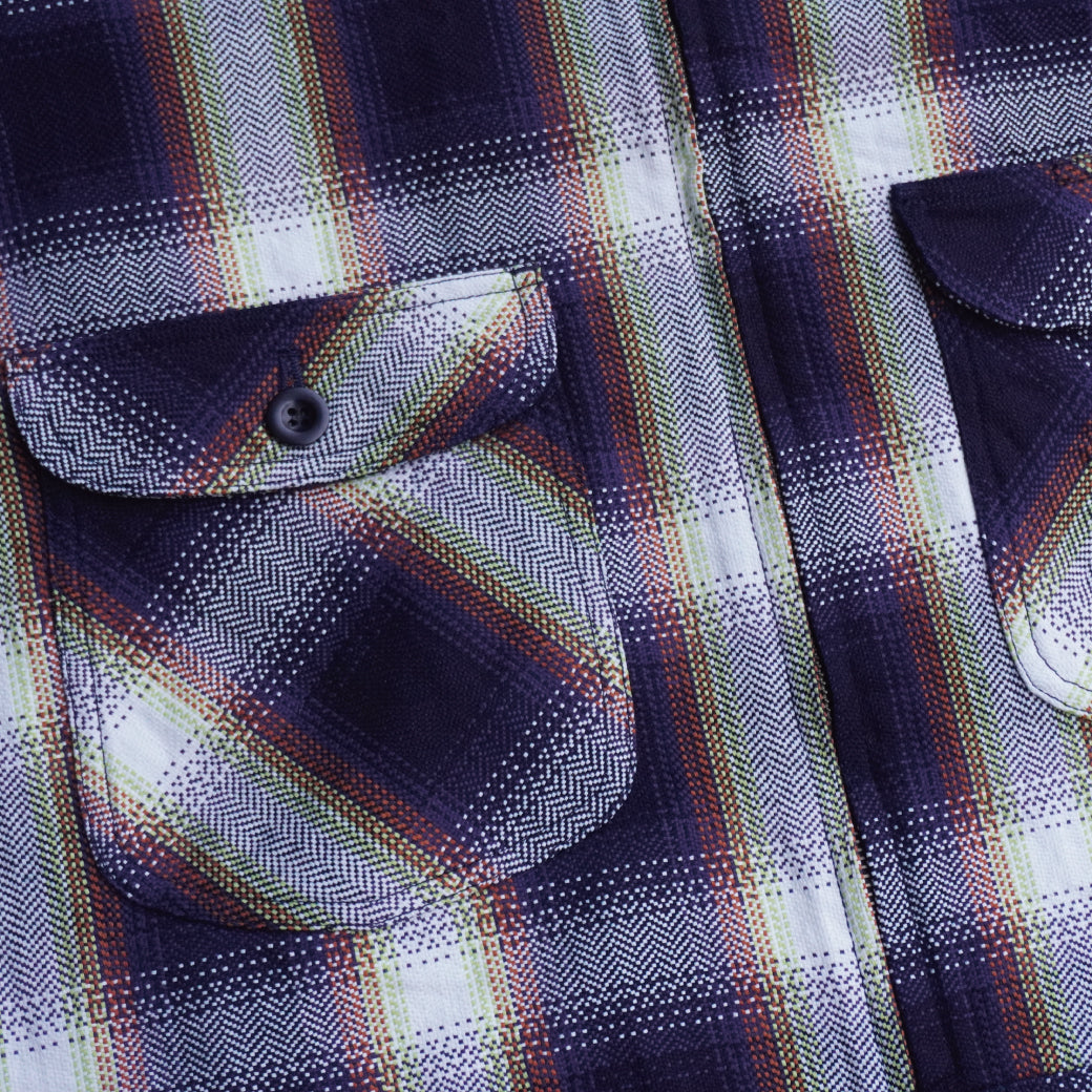 HJCJK23 INDIGO FLANNEL JACKET