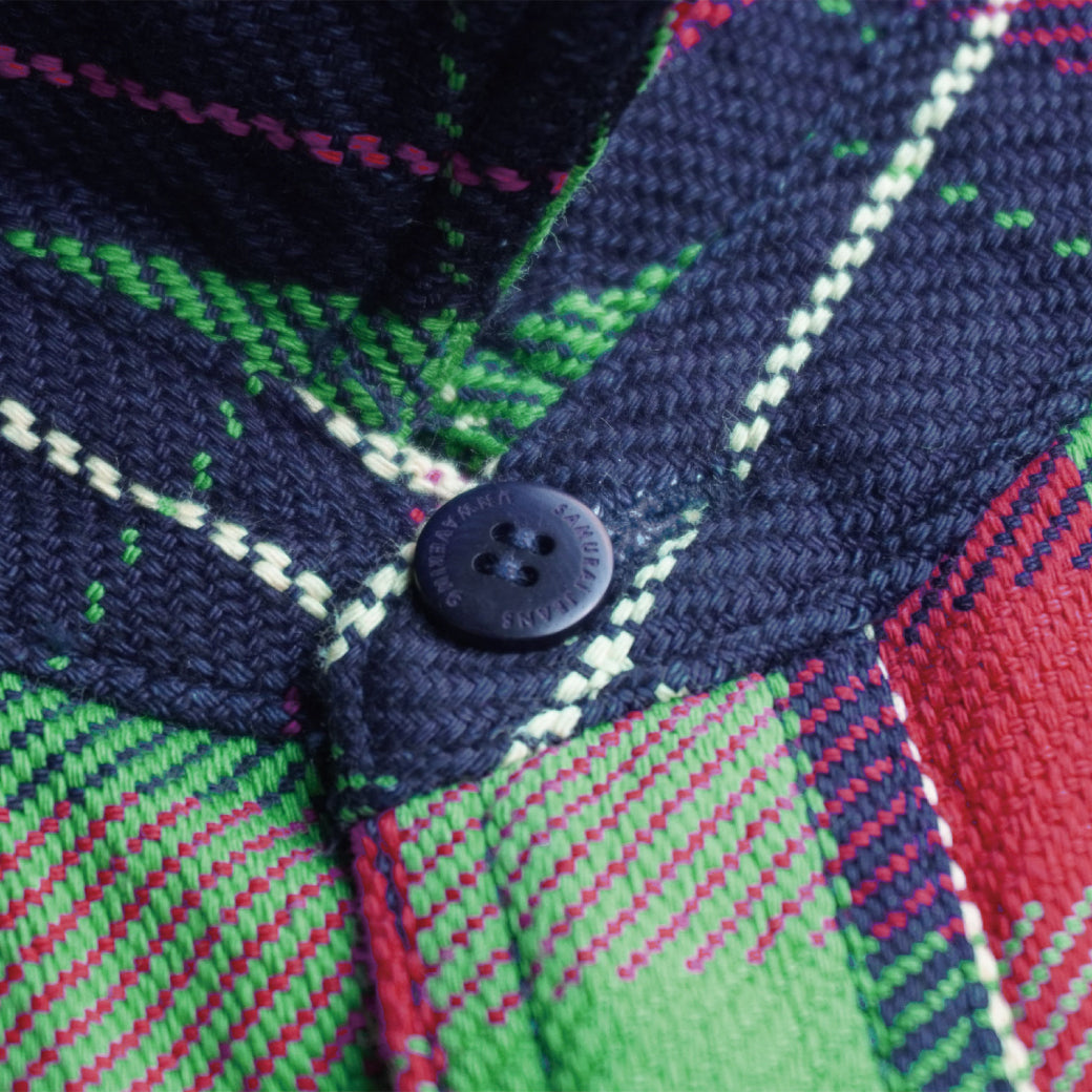 SIN23-01 Ropedye Indigo Heavy Flannel Work Shirt