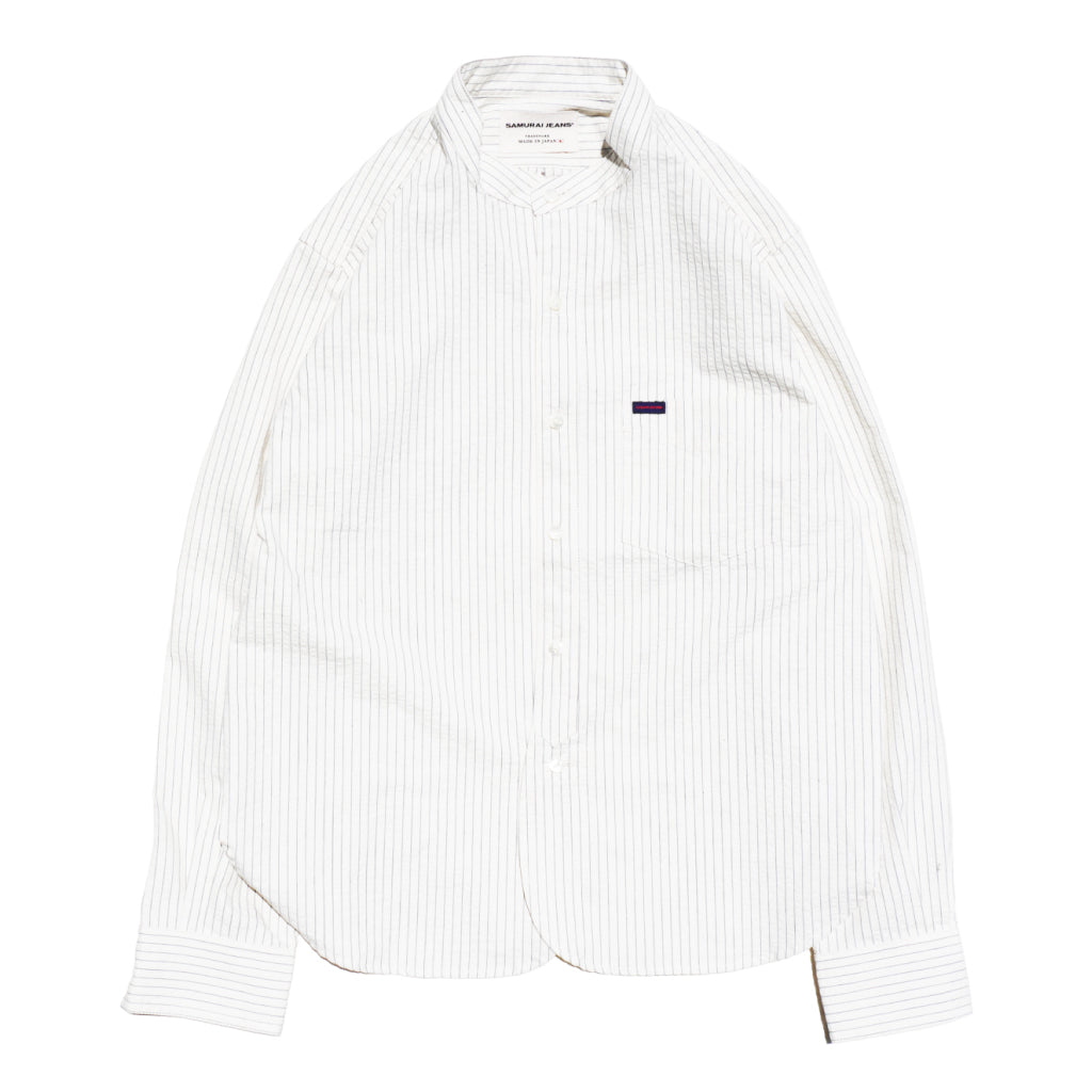 SJBCS23 Band collar shirt