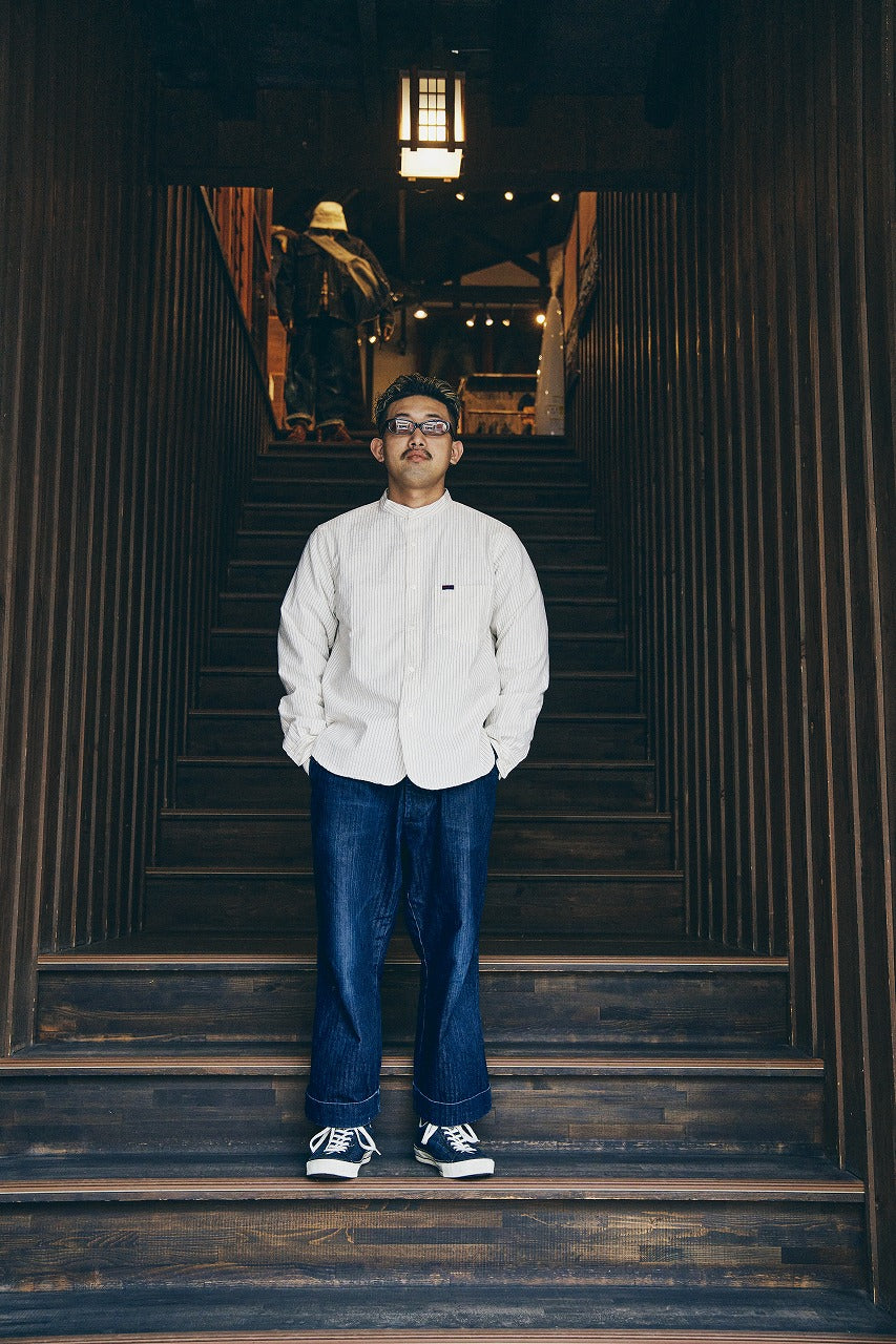 SJBCS23 Band collar shirt