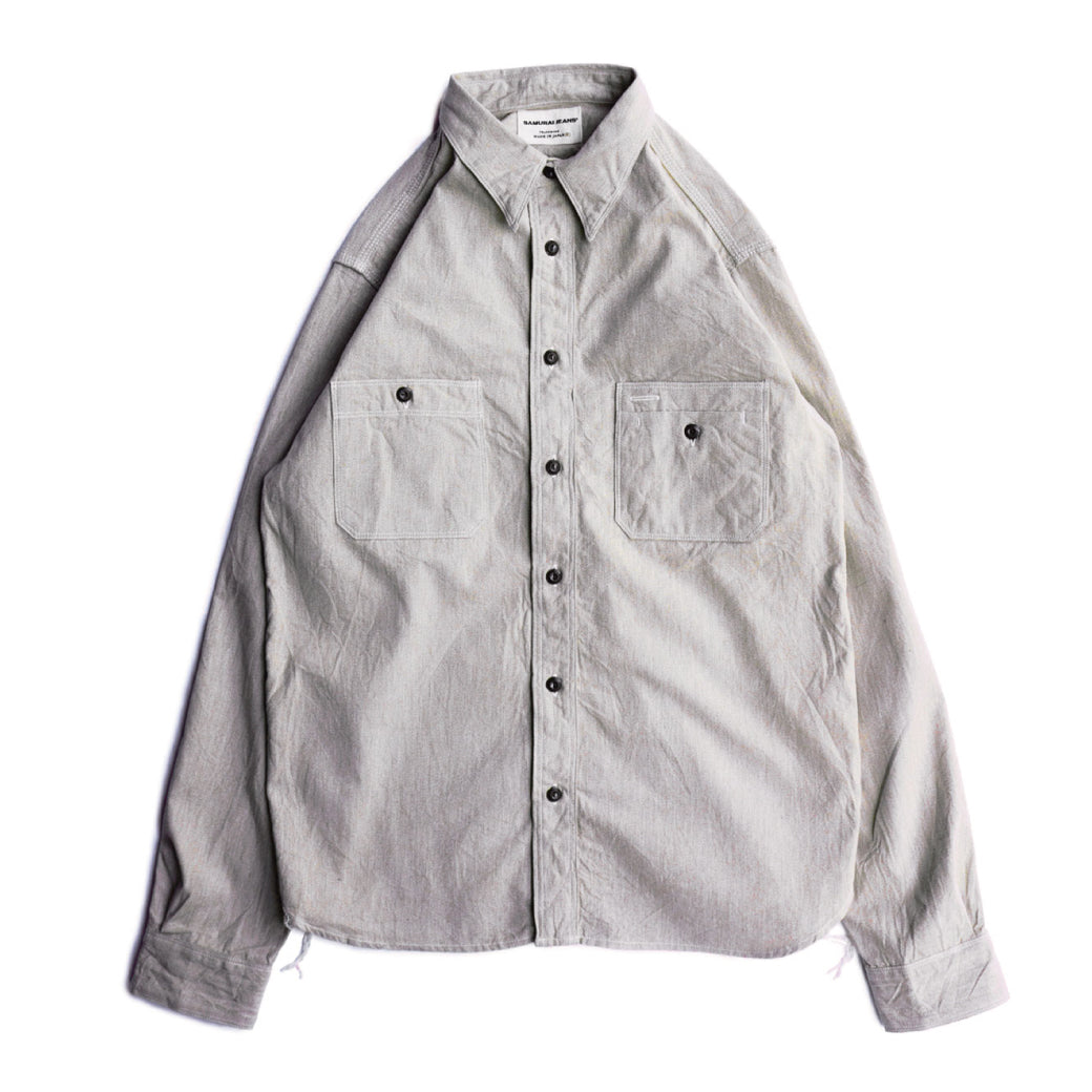 SJCBS23 Twisted Heather Selvedge Chambray Shirt