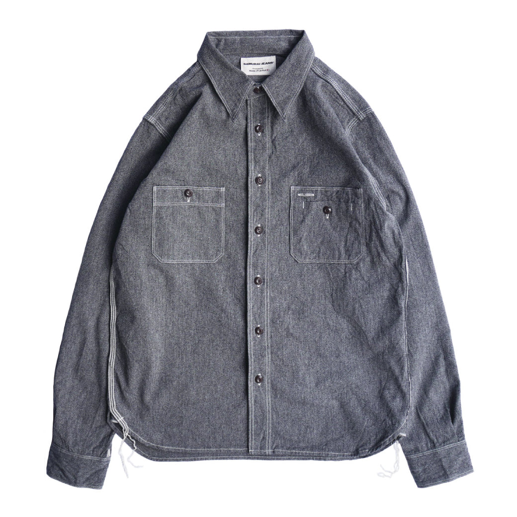 SJCBS23 Twisted Heather Selvedge Chambray Shirt