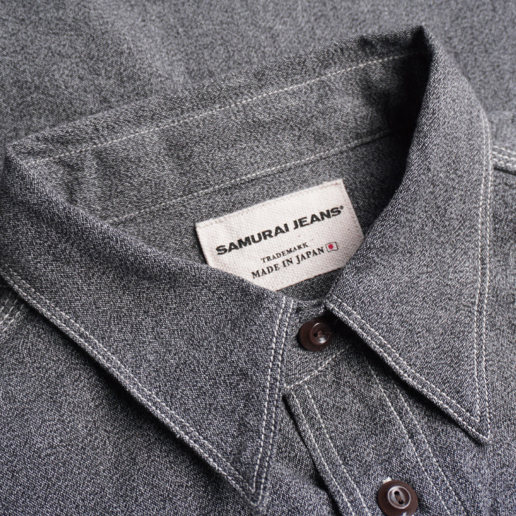 SJCBS23 Twisted Heather Selvedge Chambray Shirt