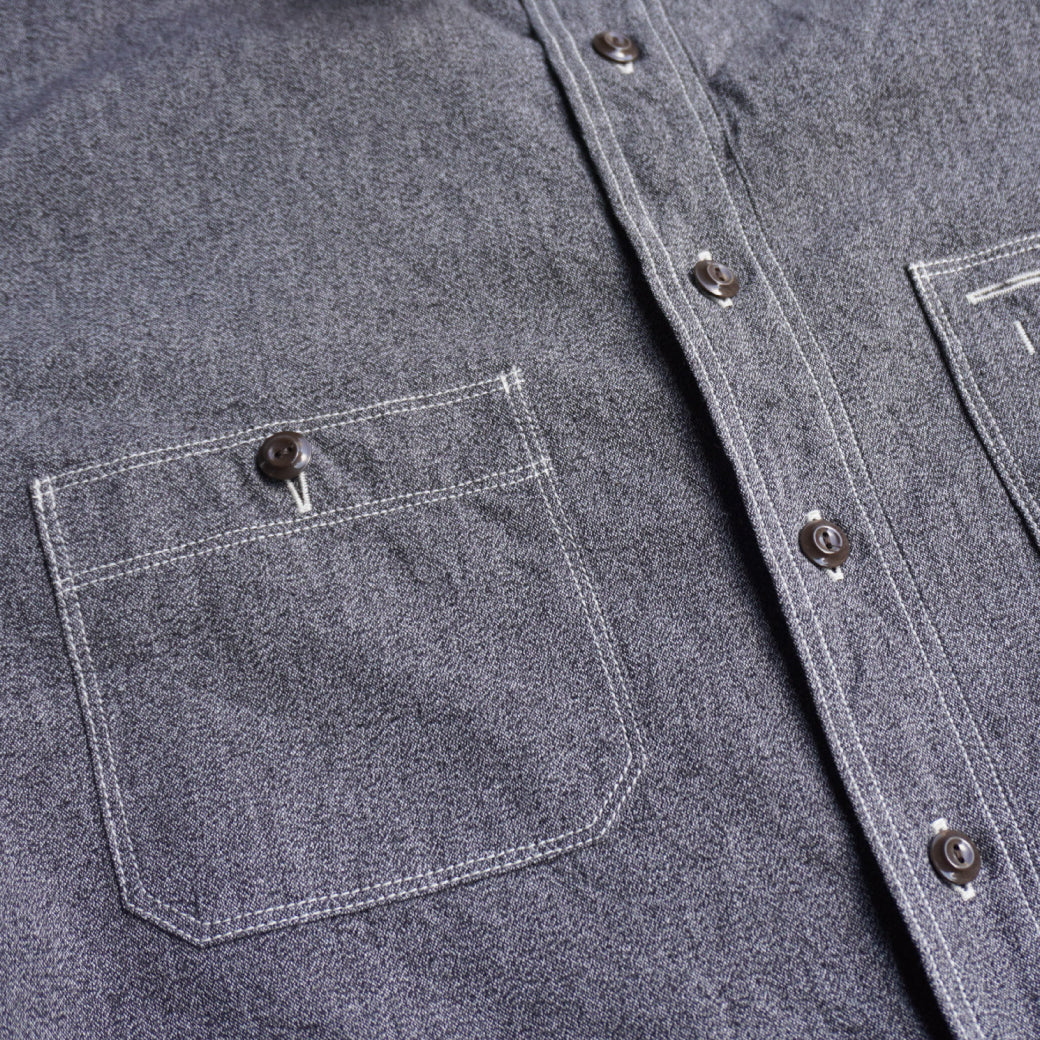 SJCBS23 Twisted Heather Selvedge Chambray Shirt