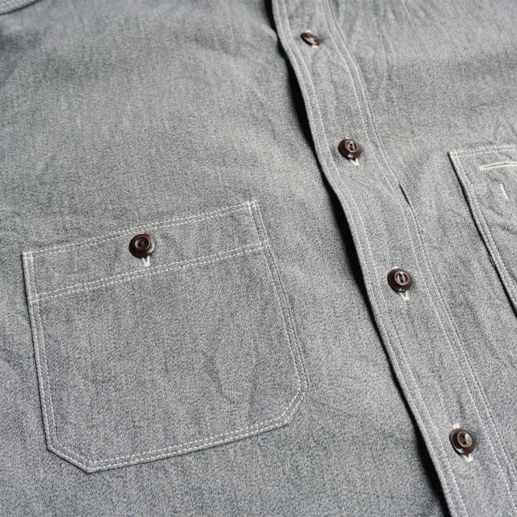 SJCBS23 Twisted Heather Selvedge Chambray Shirt