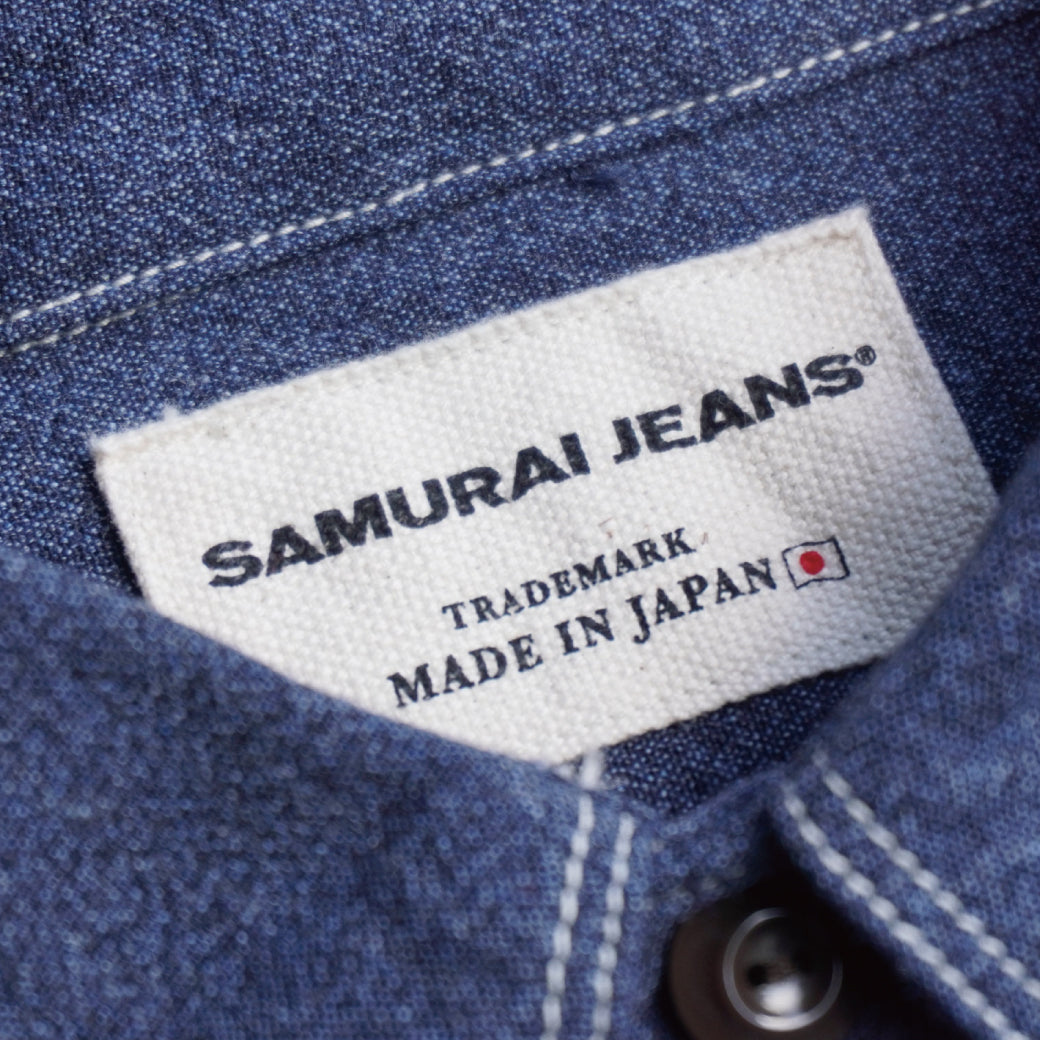 SJCBS23 撚り杢セルビッチシャンブレーシャツ – SAMURAI JEANS ONLINE