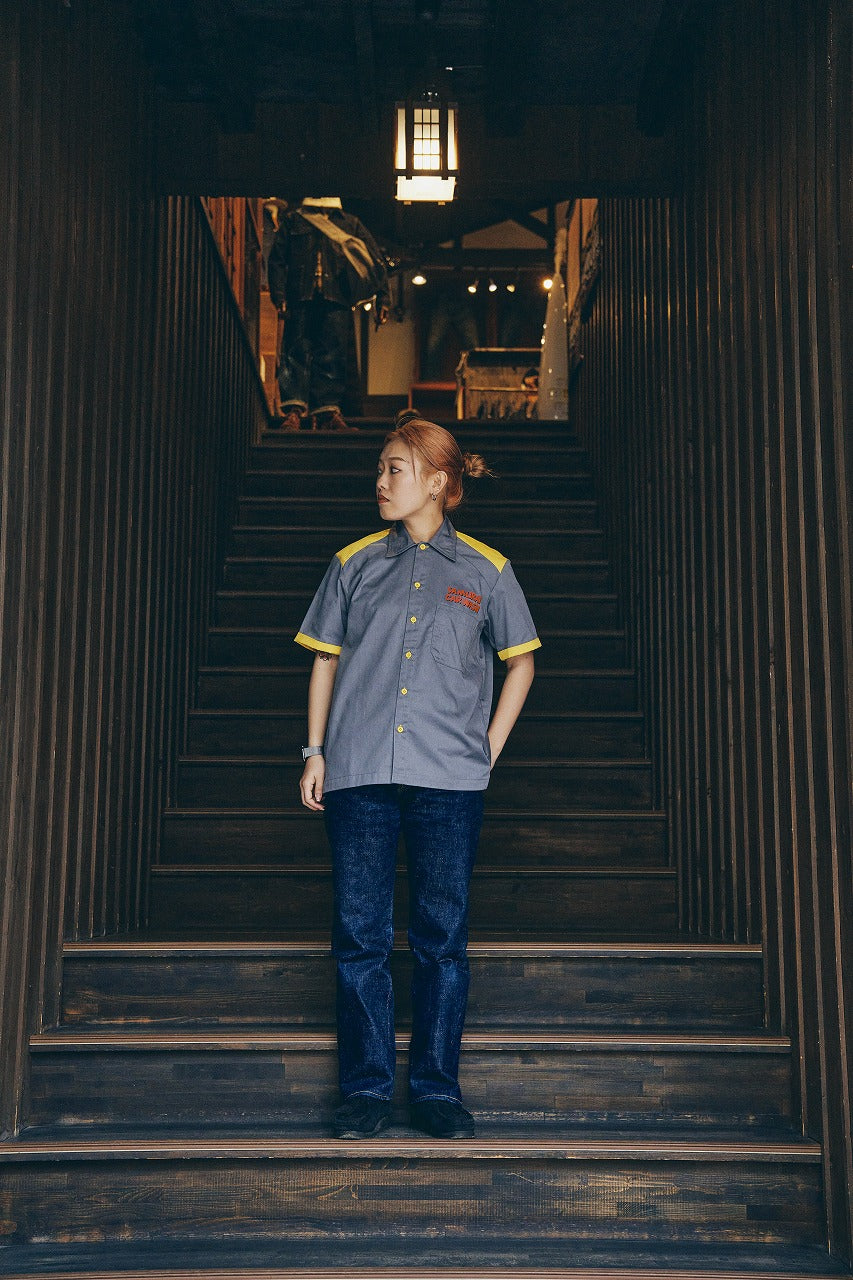SMGS23 自動車俱楽部半袖ワークシャツ – SAMURAI JEANS ONLINE STORE