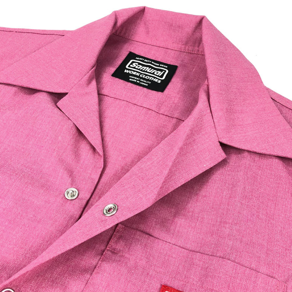 SWCWS20-HONTEN  Nep Heather Gray Chambrey S/L Work Shirt